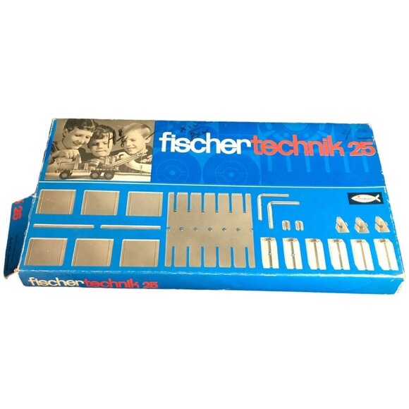 Fischertechnik 25 Construction Set Model Building Kit Germany 60's STEM learning - Picture 2 of 4
